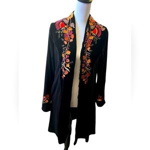 Vintage Collection brand embroidered velvet duster, tunic…Gypsy, Bohemian